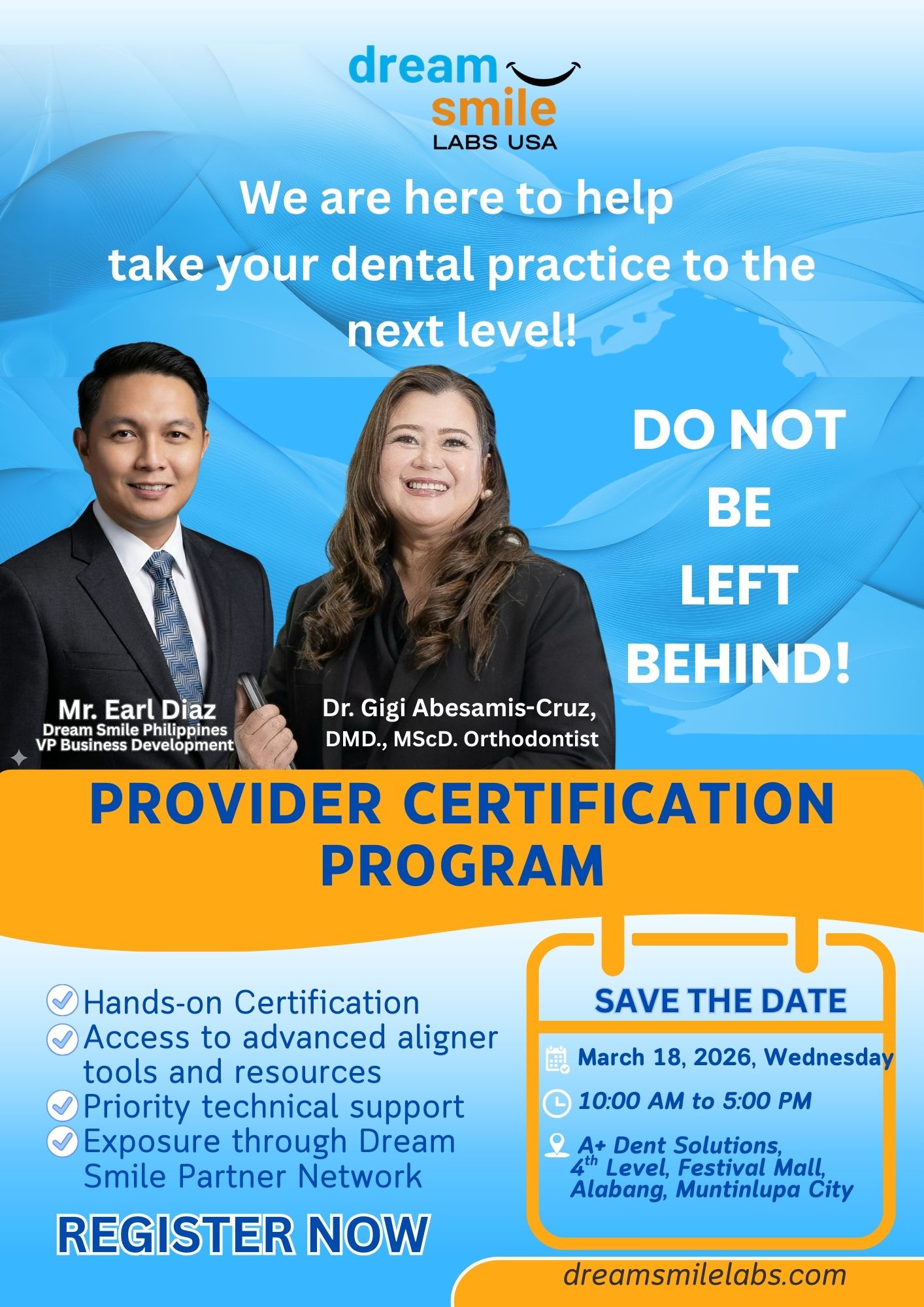 Dream Smile Provider Certification Program – March 18, 2026